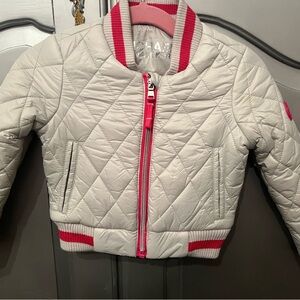 Fashionable silver puffer. Michael Kors brand, size 2T.